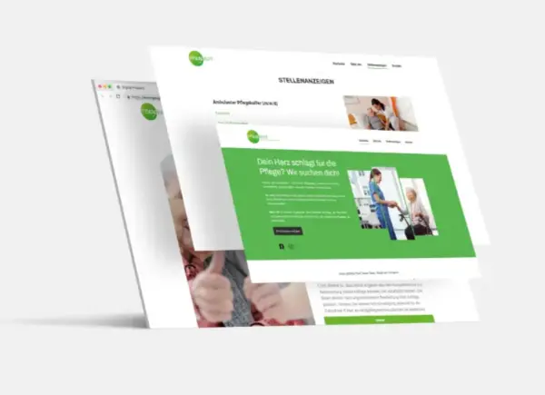 Mockups einer WordPress-Website auf mehreren Bildschirmgrößen