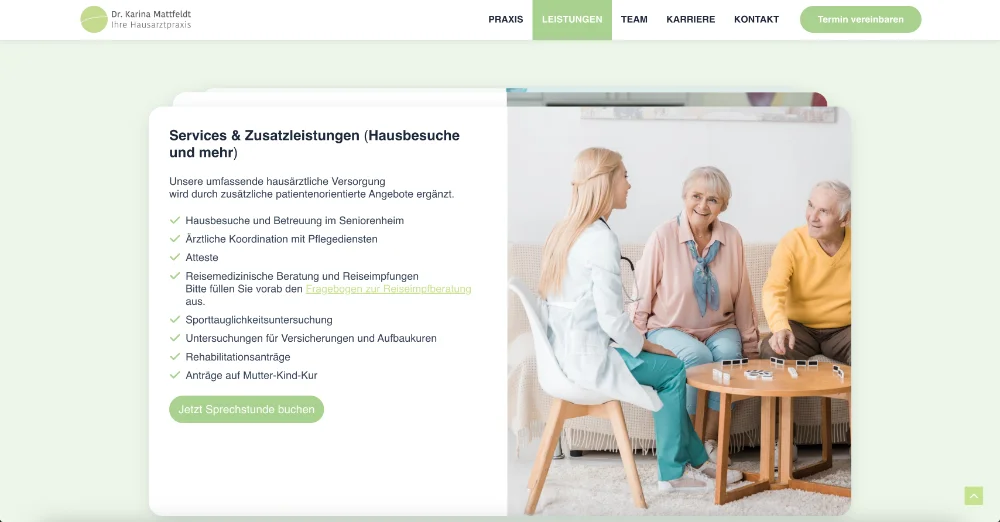 UX Design Konzept Praxis Mattfeldt
